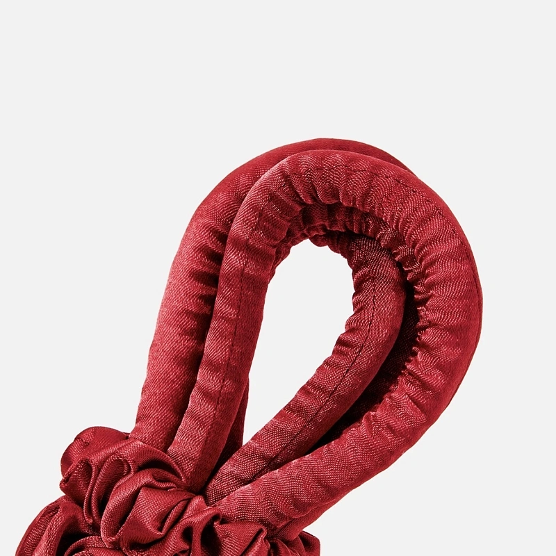 Мягкие бигуди из лебяжего пуха "Комплект jillas slim бордовый" по цене ₽1,390, размеры 205х85х25, для волос От каре до пояса