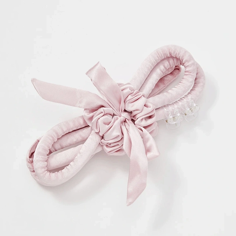 Мягкие бигуди из лебяжего пуха "Комплект jillas slim elegant светло-розовый" по цене ₽1,390, размеры 205х85х25, для волос От каре до пояса