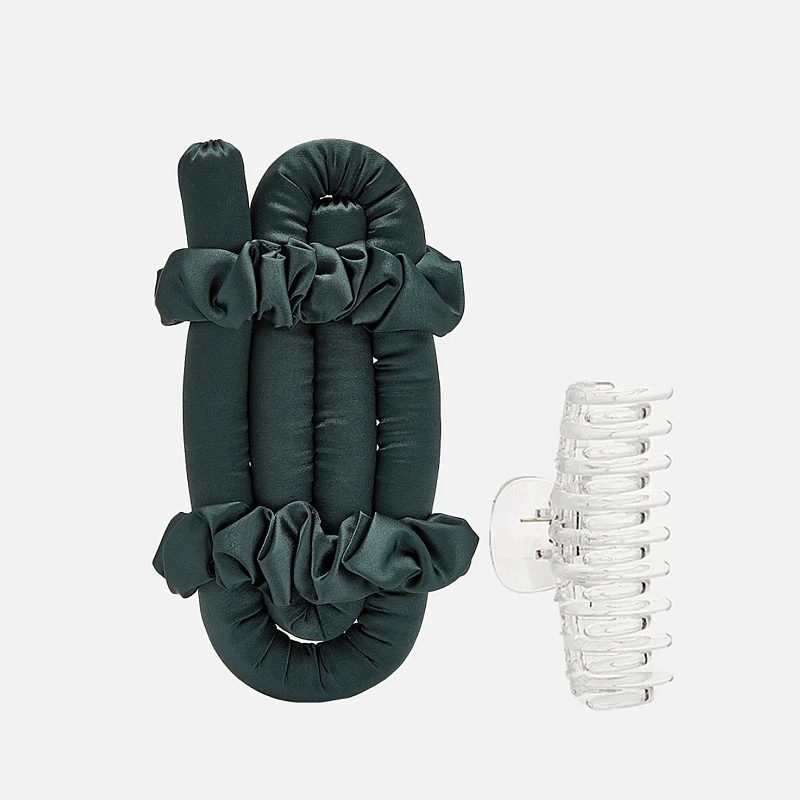 Мягкие бигуди из лебяжего пуха "Комплект jillas classic изумрудный" по цене 1&nbsp;390 ₽, размеры 255х105х50, для волос От лопаток до пояса