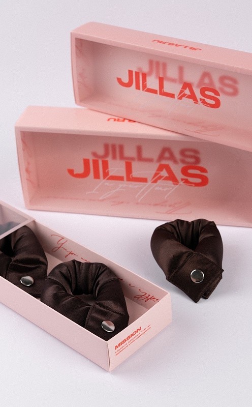 Мягкие бигуди из лебяжего пуха "Комплект jillas compact 190/26, коричневый" по цене ₽2,190, размеры 255х105х50, для волос От лопаток до пояса
