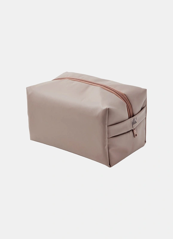 Косметичка jillas из искусственной кожи, L, серый по цене 1&nbsp;990 ₽, размеры 350х250х30