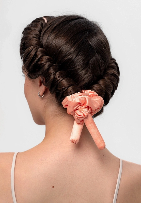 Мягкие бигуди из лебяжего пуха "Комплект jillas mini персиковый" по цене 1&nbsp;390 ₽, размеры , для волос От плеч до пояса