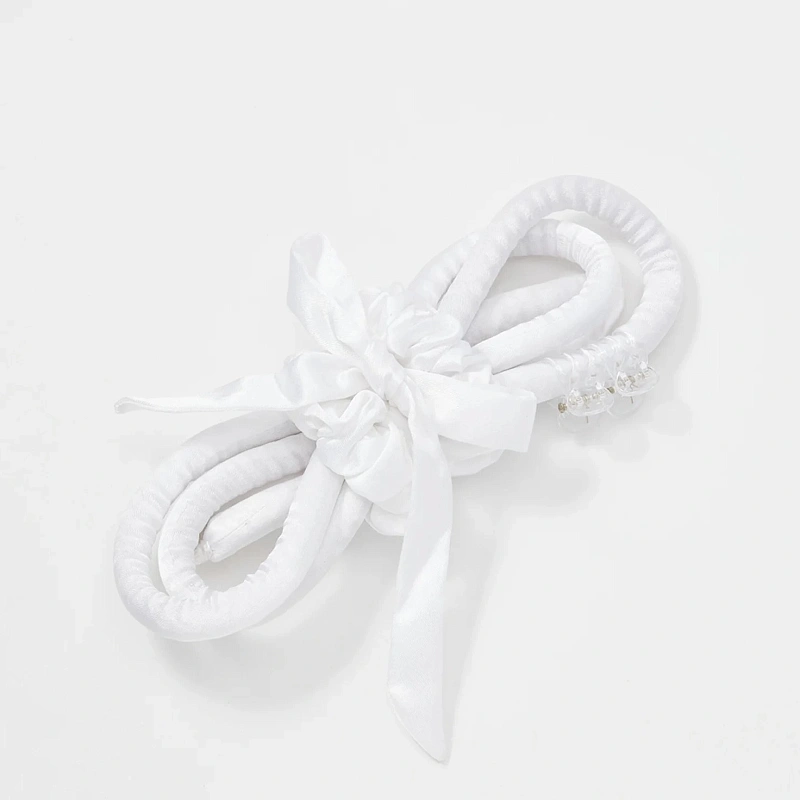 Мягкие бигуди из лебяжего пуха "Комплект jillas slim elegant белый" по цене ₽1,390, размеры 205х85х25, для волос От каре до пояса