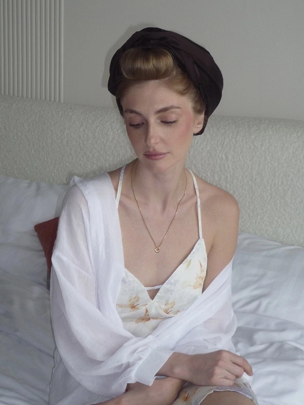 Аксессуар для фиксации бигуди jillas, коричневый - аксессуар для локонов по цене ₽1,190, материал Синтетическая ткань