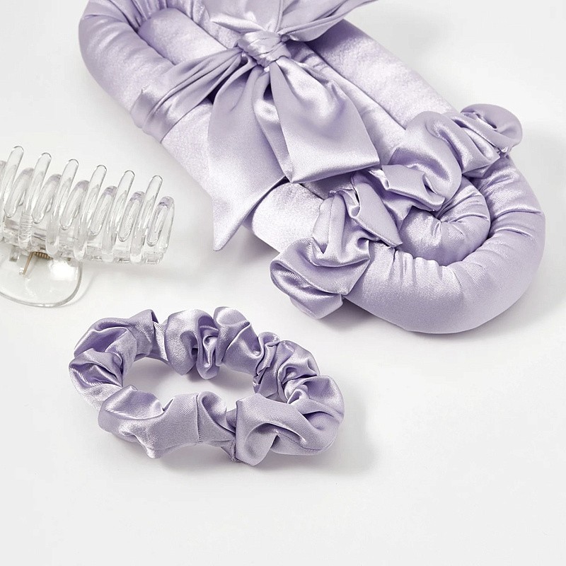 Мягкие бигуди из лебяжего пуха "Комплект jillas classic elegant лавандовый" по цене 1&nbsp;590 ₽, размеры 255х105х50, для волос От лопаток до пояса