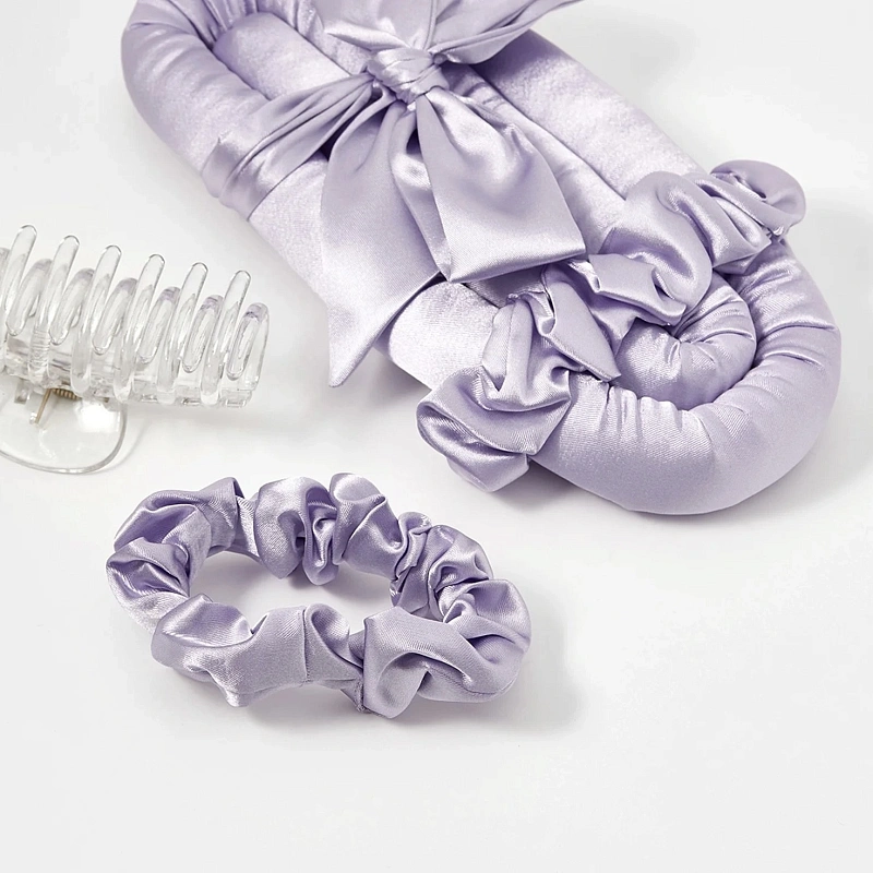 Мягкие бигуди из лебяжего пуха "Комплект jillas classic elegant лавандовый" по цене 1&nbsp;590 ₽, размеры 255х105х50, для волос От лопаток до пояса