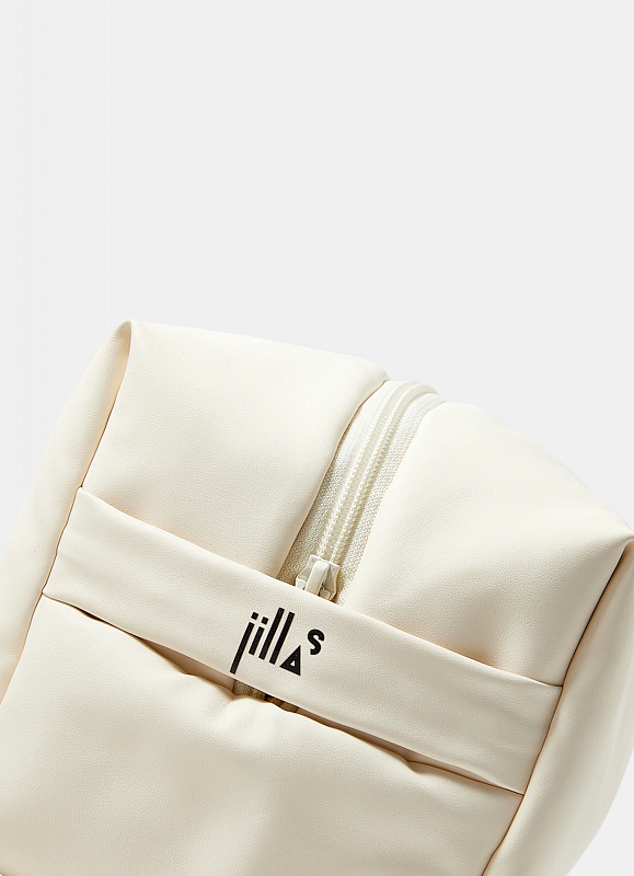 Косметичка jillas из искусственной кожи, L, бежевый