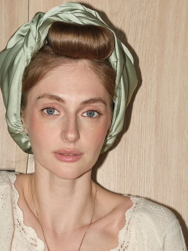 Аксессуар для фиксации бигуди jillas, фисташковый - аксессуар для локонов по цене ₽1,190, материал Синтетическая ткань