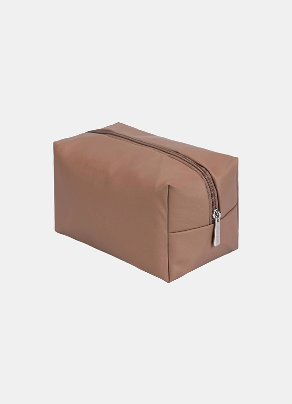 Косметичка jillas из искусственной кожи, кофейный по цене 1&nbsp;690 ₽, размеры 300х200х30