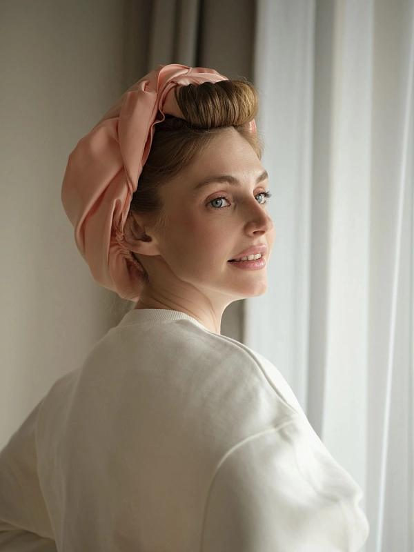 Аксессуар для фиксации бигуди jillas, персиковый - аксессуар для локонов по цене ₽1,190, материал Синтетическая ткань