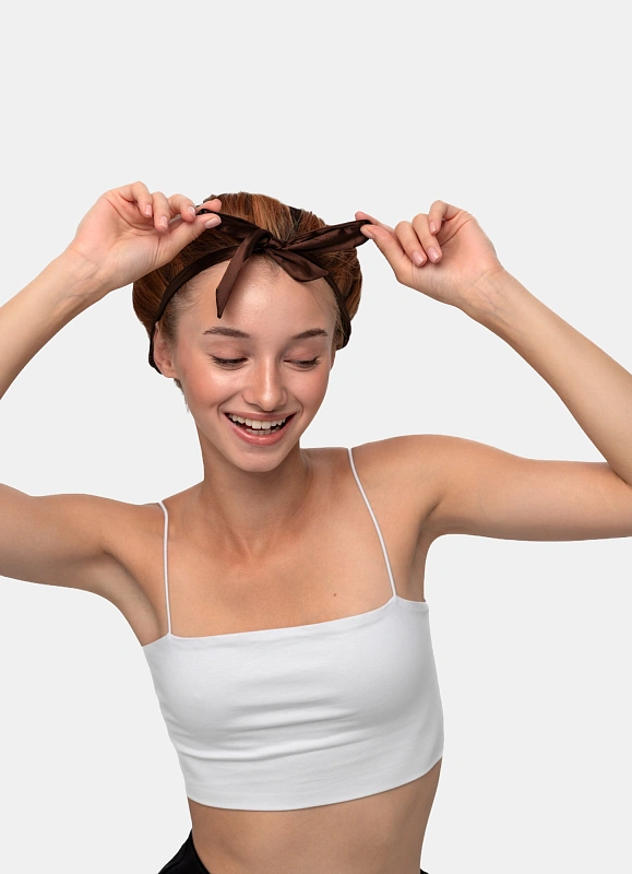 Мягкие бигуди из лебяжего пуха "Комплект jillas mini elegant коричневый" по цене 1&nbsp;590 ₽, размеры 235х85х40, для волос От плеч до пояса