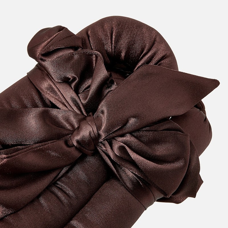 Мягкие бигуди из лебяжего пуха "Комплект jillas classic elegant коричневый" по цене 1&nbsp;590 ₽, размеры 255х105х50, для волос От лопаток до пояса