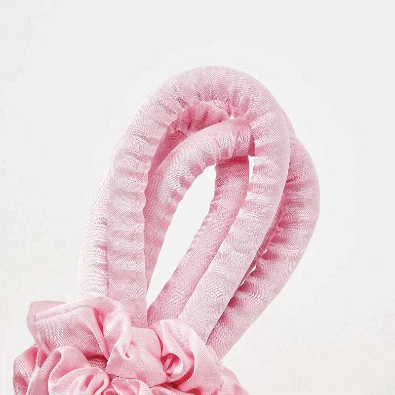 Мягкие бигуди из лебяжего пуха "Комплект jillas slim розовый" по цене ₽1,390, размеры 205х85х25, для волос От каре до пояса