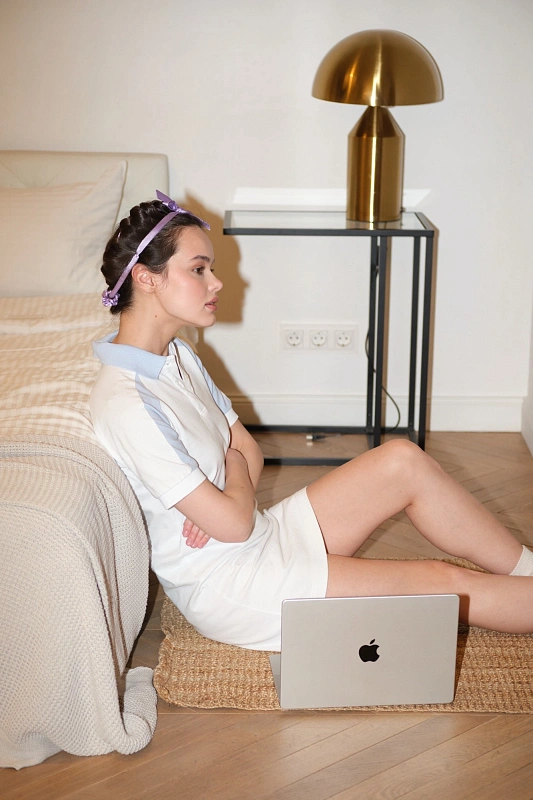 Мягкие бигуди из лебяжего пуха "Комплект jillas slim elegant лавандовый" по цене 1&nbsp;390 ₽, размеры 205х85х25, для волос От каре до пояса