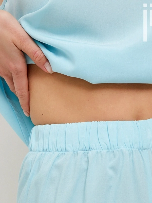 Брюки пижамные jillas, бирюзовые, S/170