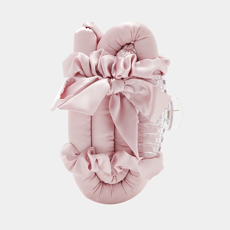 Мягкие бигуди из лебяжего пуха "Комплект jillas classic elegant светло-розовый" по цене ₽1,590, размеры 255х105х50, для волос От лопаток до пояса