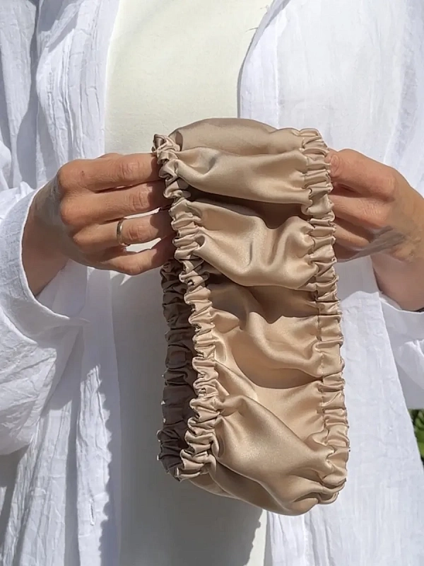 Повязка для фиксации бигуди jillas, песочный - аксессуар для локонов по цене ₽990, материал Синтетическая ткань