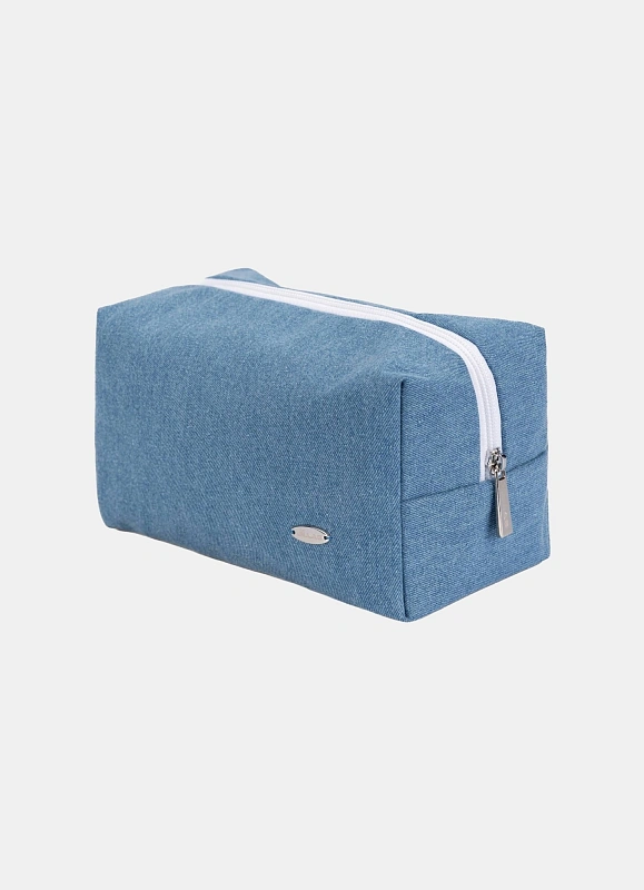 Косметичка jillas джинсовая, светло-голубой по цене ₽1,890, размеры 300х200х30