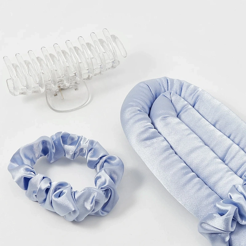 Мягкие бигуди из лебяжего пуха "Комплект jillas classic голубой" по цене ₽1,390, размеры 255х105х50, для волос От лопаток до пояса