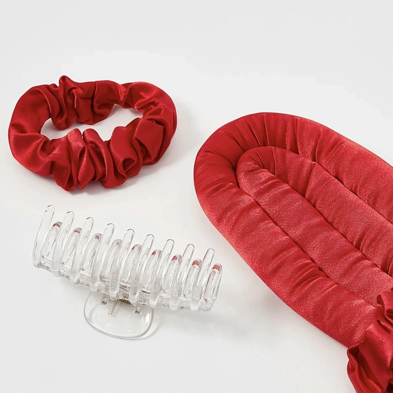 Мягкие бигуди из лебяжего пуха "Комплект jillas classic красный" по цене 1&nbsp;390 ₽, размеры 255х105х50, для волос От лопаток до пояса