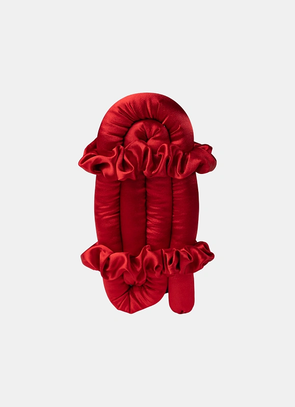 Мягкие бигуди из лебяжего пуха "Комплект jillas classic красный" по цене 1&nbsp;390 ₽, размеры 255х105х50, для волос От лопаток до пояса