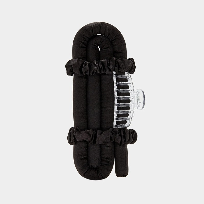 Мягкие бигуди из лебяжего пуха "Комплект jillas mini черный" по цене 1&nbsp;390 ₽, размеры 235х85х40, для волос От плеч до пояса