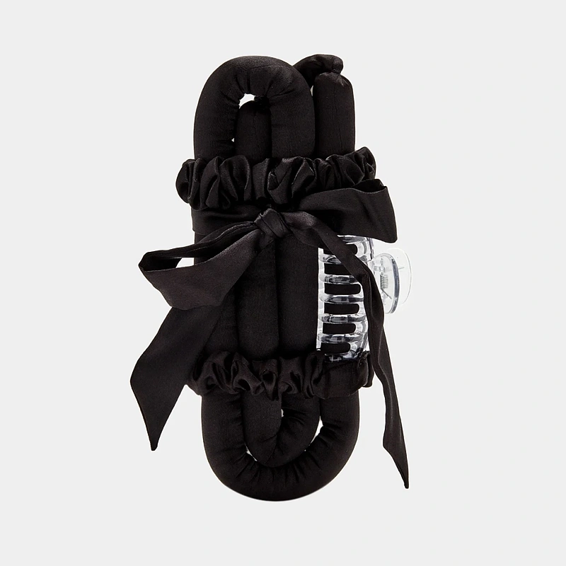 Мягкие бигуди из лебяжего пуха "Комплект jillas mini elegant черный" по цене ₽1,590, размеры 235х85х40, для волос От плеч до пояса