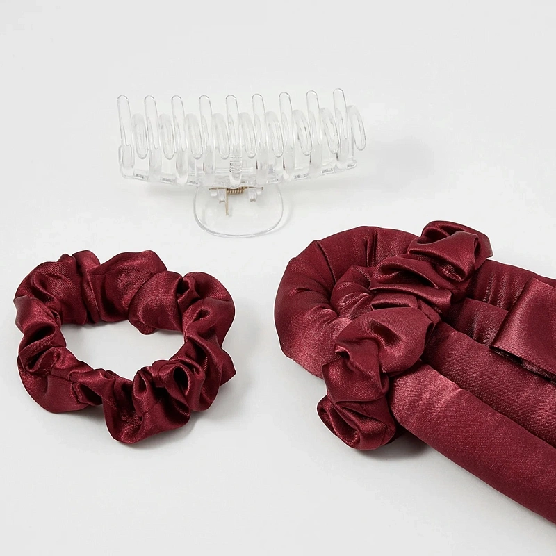 Мягкие бигуди из лебяжего пуха "Комплект jillas classic elegant бордовый" по цене 1&nbsp;590 ₽, размеры 255х105х50, для волос От лопаток до пояса