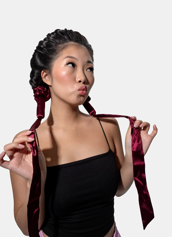 Мягкие бигуди из лебяжего пуха "Комплект jillas classic elegant бордовый" по цене 1&nbsp;590 ₽, размеры 255х105х50, для волос От лопаток до пояса