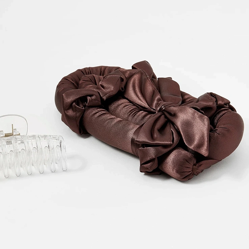 Мягкие бигуди из лебяжего пуха "Комплект jillas classic elegant коричневый" по цене ₽1,590, размеры 255х105х50, для волос От лопаток до пояса