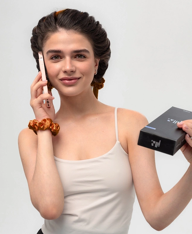 Мягкие бигуди из лебяжего пуха "Комплект jillas mini оранжевый" по цене ₽1,390, размеры , для волос От плеч до пояса