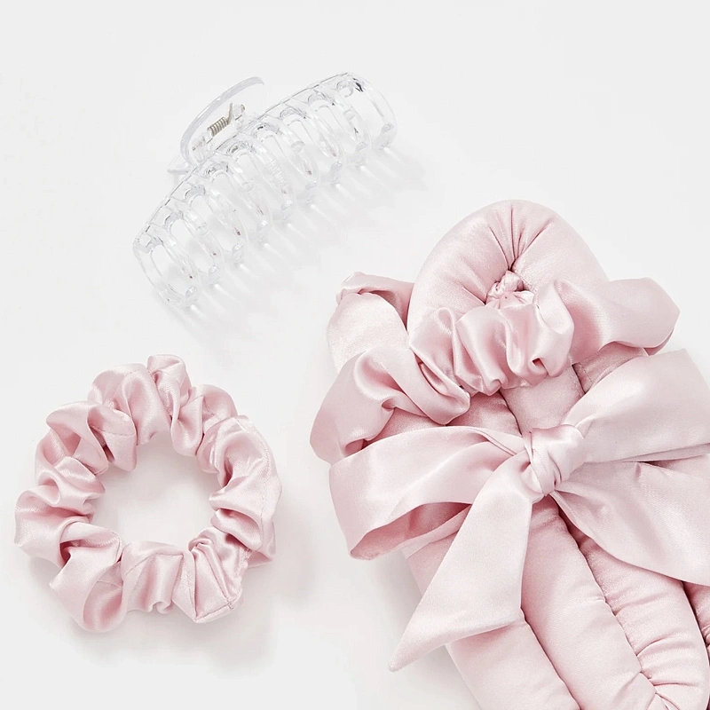 Мягкие бигуди из лебяжего пуха "Комплект jillas classic elegant светло-розовый" по цене ₽1,590, размеры 255х105х50, для волос От лопаток до пояса