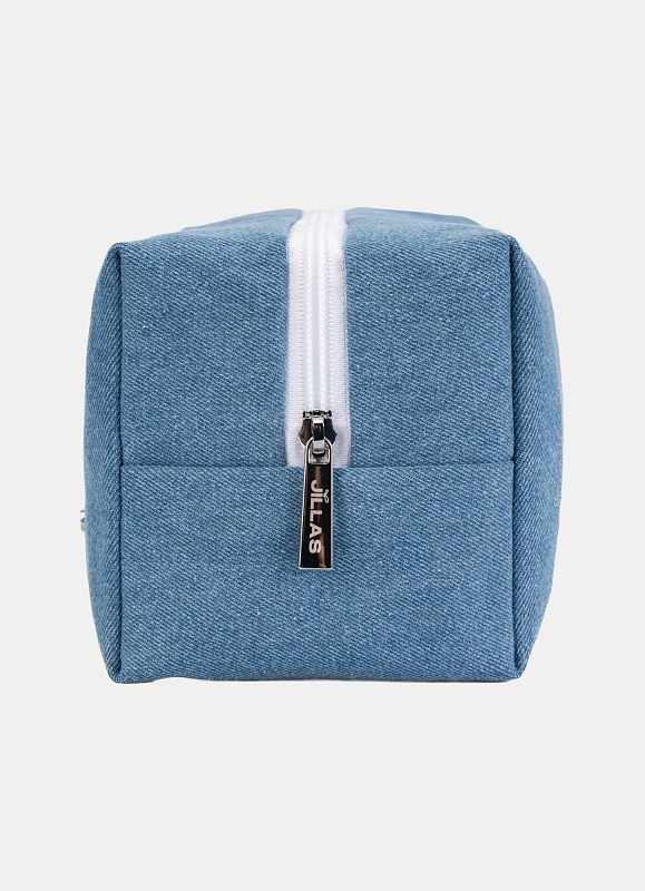 Косметичка jillas джинсовая, светло-голубой по цене ₽1,890, размеры 300х200х30